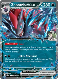 Carte Pokémon Zoroark-ex de N 137 — Héros Transcendants