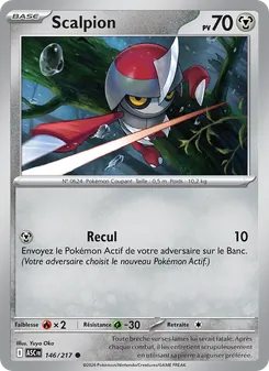 Carte Pokémon Scalpion 146 — Héros Transcendants
