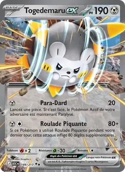 Carte Pokémon Togedemaru-ex 149 — Héros Transcendants