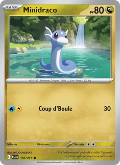 Carte Pokémon Minidraco 150 — Héros Transcendants