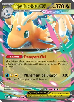 Carte Pokémon Méga-Dracolosse-ex 152 — Héros Transcendants