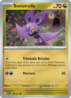 Carte Pokémon Sonistrelle 156 — Héros Transcendants