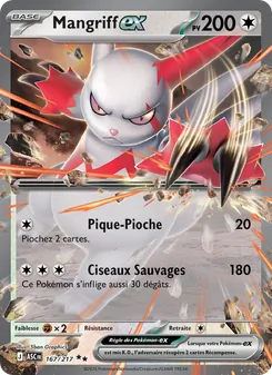 Carte Pokémon Mangriff-ex 167 — Héros Transcendants