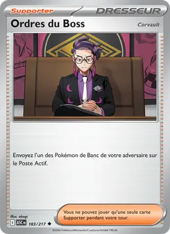 Carte Pokémon Ordres du Boss 183 — Héros Transcendants