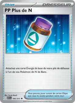 Carte Pokémon PP Plus de N 195 — Héros Transcendants