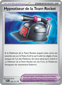 Carte Pokémon Hypnotiseur de la Team Rocket 206 — Héros Transcendants