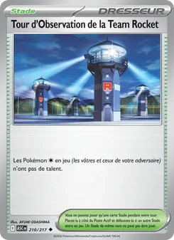 Carte Pokémon Tour d'Observation de la Team Rocket 210 — Héros Transcendants
