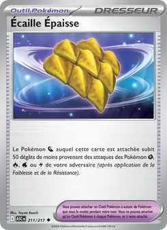 Carte Pokémon Écaille Épaisse 211 — Héros Transcendants