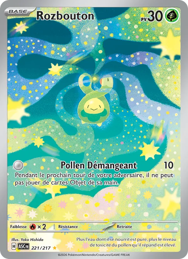 Carte Pokémon Rozbouton 221/217 de l'extension Héros Transcendants