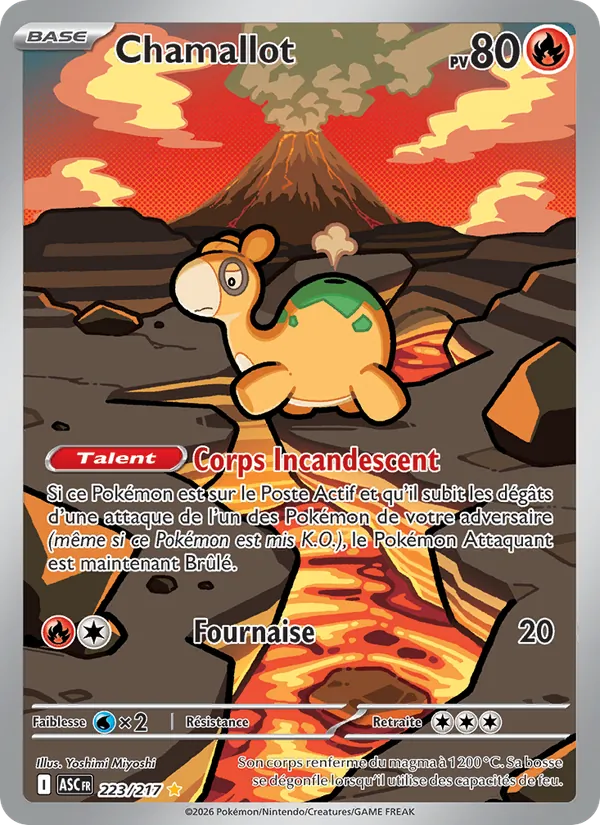 Carte Pokémon Chamallot 223/217 de l'extension Héros Transcendants