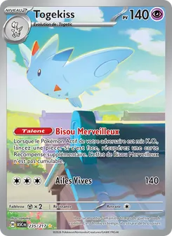 Carte Pokémon Togekiss 235 — Héros Transcendants