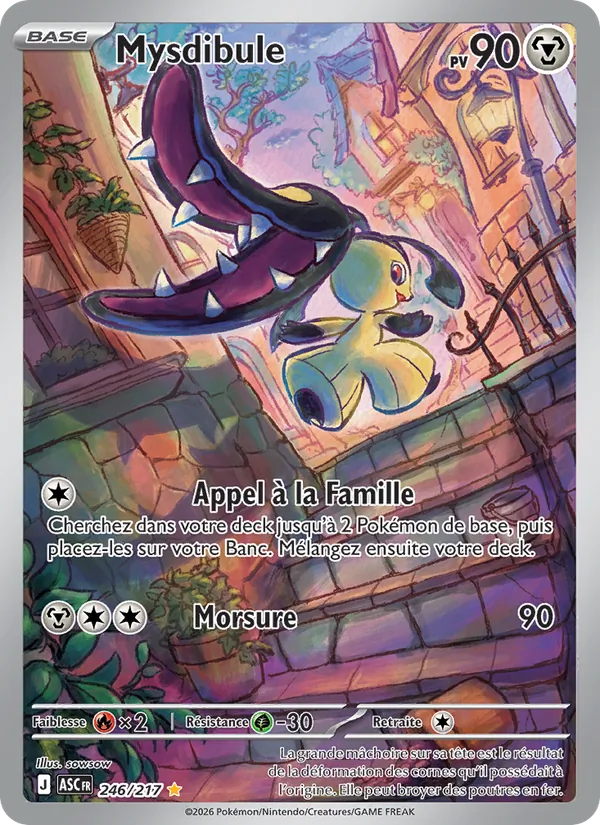 Carte Pokémon Mysdibule 246/217 de l'extension Héros Transcendants