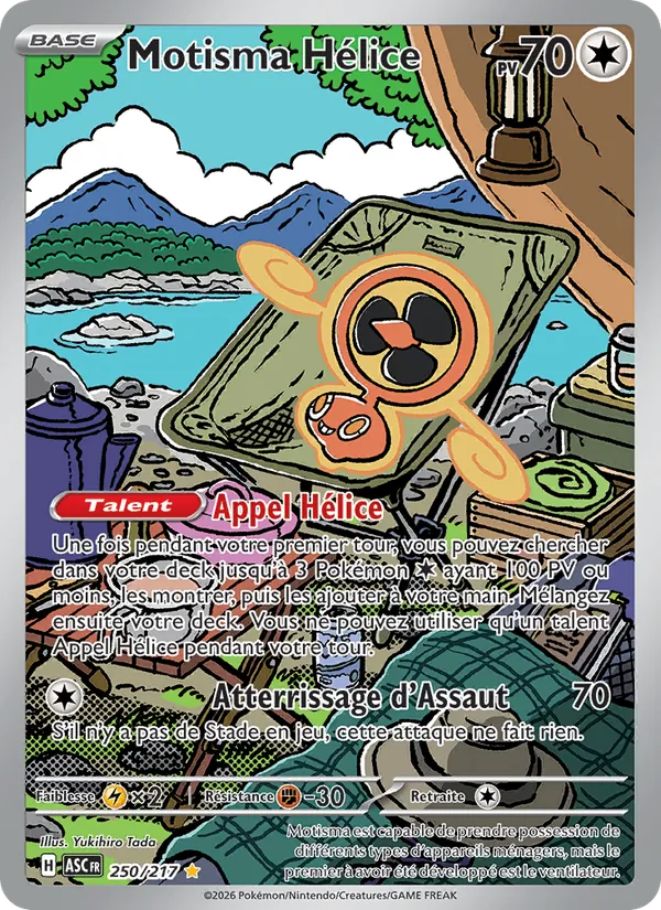 Carte Pokémon Motisma Hélice 250/217 de l'extension Héros Transcendants