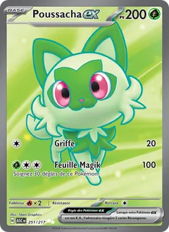 Carte Pokémon Poussacha-ex 251 — Héros Transcendants