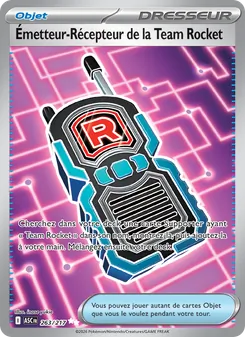 Carte Pokémon Émetteur-Récepteur de la Team Rocket 263 — Héros Transcendants