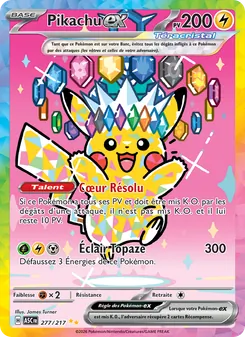 Carte Pokémon Pikachu-ex 277 — Héros Transcendants
