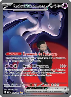 Carte Pokémon Mewtwo-ex de la Team Rocket 281