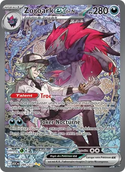 Carte Pokémon Zoroark-ex de N 286 — Héros Transcendants