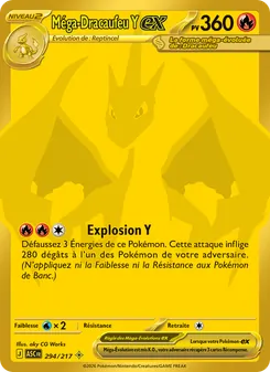Carte Pokémon Méga-Dracaufeu Y-ex 294 — Héros Transcendants