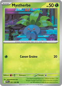 Carte Pokémon Mystherbe 001 — Flammes Fantasmagoriques
