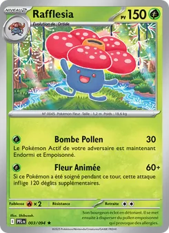 Carte Pokémon Rafflesia 003 — Flammes Fantasmagoriques