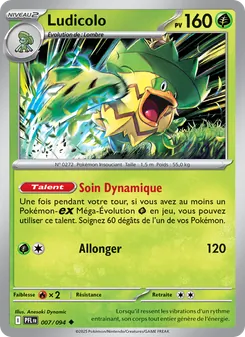 Carte Pokémon Ludicolo 007 — Flammes Fantasmagoriques
