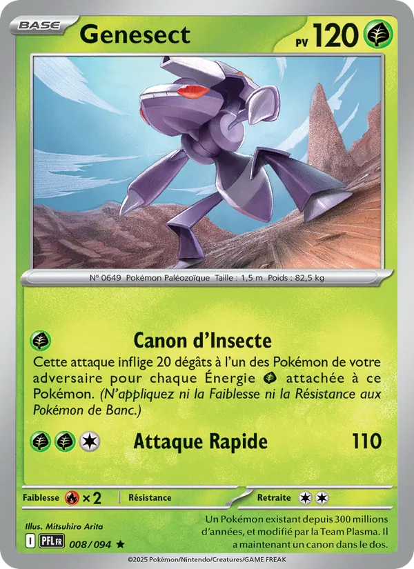 Carte Pokémon Genesect 008/94 de l'extension Flammes Fantasmagoriques