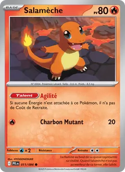 Carte Pokémon Salamèche 011 — Flammes Fantasmagoriques