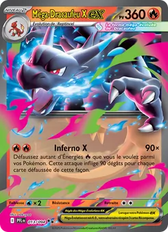Carte Pokémon Méga-Dracaufeu X-ex 013 — Flammes Fantasmagoriques