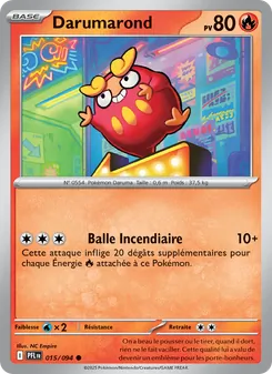 Carte Pokémon Darumarond 015 — Flammes Fantasmagoriques