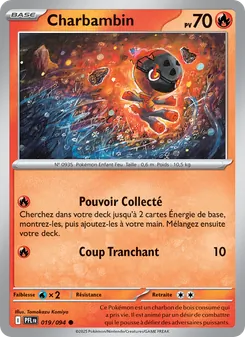 Carte Pokémon Charbambin 019 — Flammes Fantasmagoriques