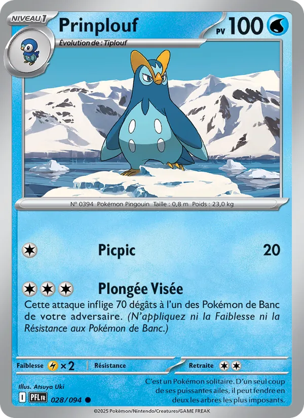 Carte Pokémon Prinplouf 028/94 de l'extension Flammes Fantasmagoriques
