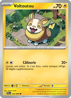 Carte Pokémon Voltoutou 030