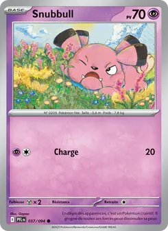 Carte Pokémon Snubbull 037 — Flammes Fantasmagoriques