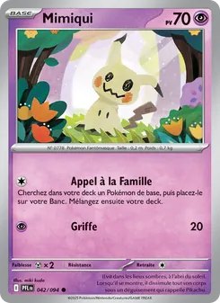 Carte Pokémon Mimiqui 042