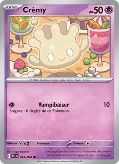 Carte Pokémon Crèmy 043