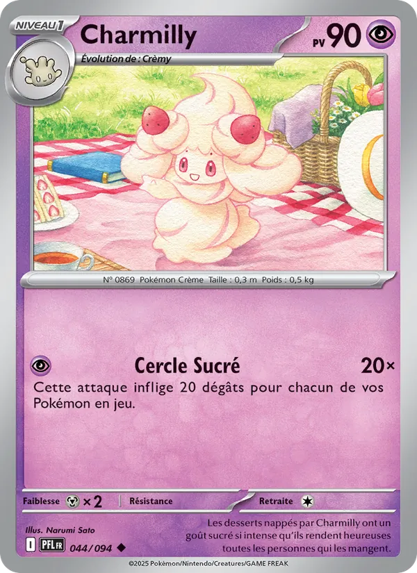 Carte Pokémon Charmilly 044/94 de l'extension Flammes Fantasmagoriques