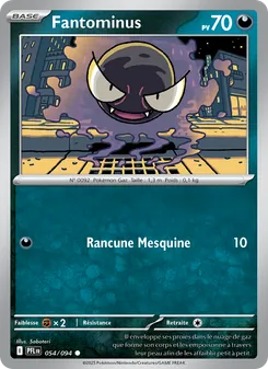 Carte Pokémon Fantominus 054 — Flammes Fantasmagoriques