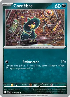 Carte Pokémon Cornèbre 057