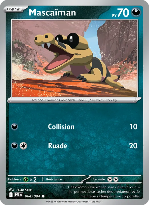 Carte Pokémon Mascaïman 064/94 de l'extension Flammes Fantasmagoriques