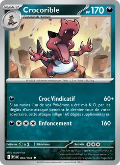 Carte Pokémon Crocorible 066 — Flammes Fantasmagoriques