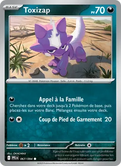 Carte Pokémon Toxizap 067 — Flammes Fantasmagoriques