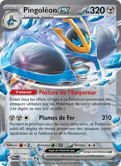 Carte Pokémon Pingoléon-ex 070 — Flammes Fantasmagoriques