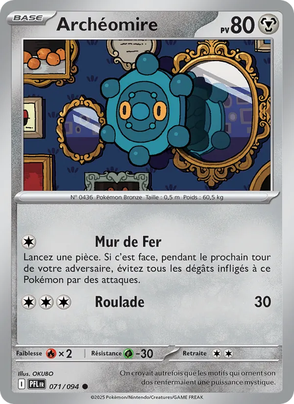 Carte Pokémon Archéomire 071/94 de l'extension Flammes Fantasmagoriques