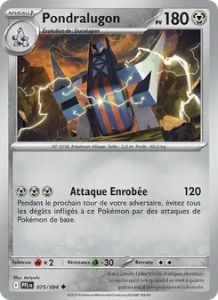 Carte Pokémon Pondralugon 075