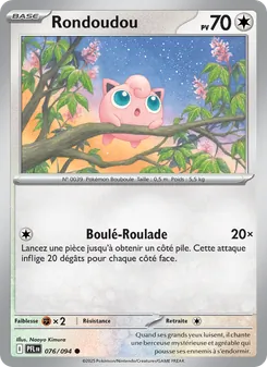 Carte Pokémon Rondoudou 076