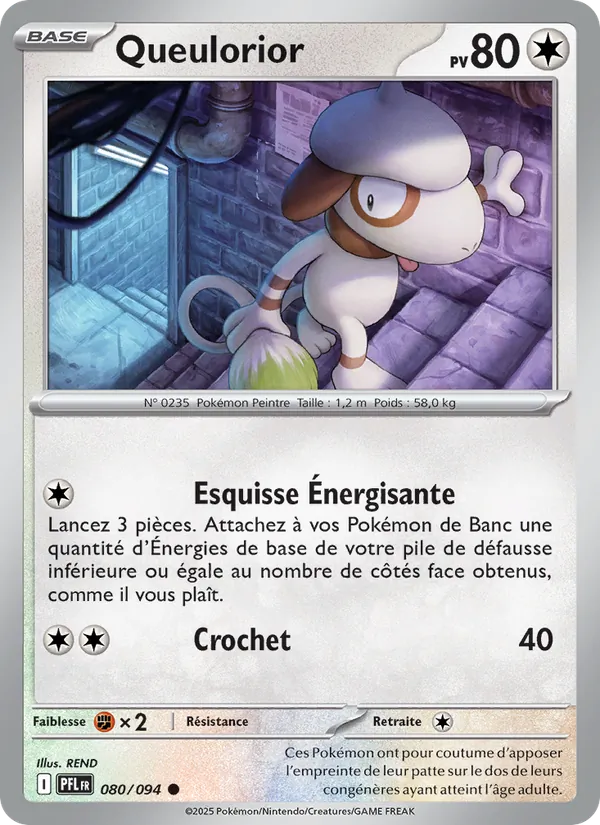 Carte Pokémon Queulorior 080/94 de l'extension Flammes Fantasmagoriques