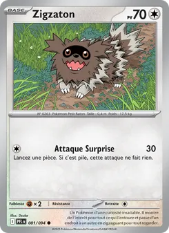 Carte Pokémon Zigzaton 081