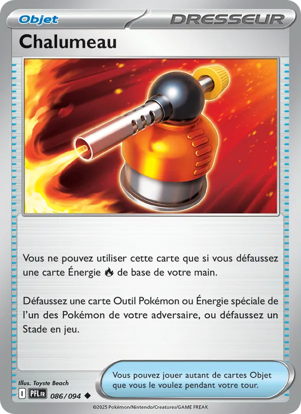 Carte Pokémon Chalumeau 086/94 de l'extension Flammes Fantasmagoriques