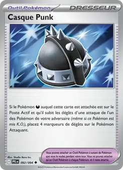 Carte Pokémon Casque Punk 092 — Flammes Fantasmagoriques